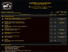 Tablet Screenshot of choppers-club-malopolska.pl